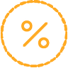 orange percent icon