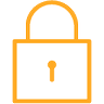 orange lock