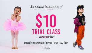 Trial Class for Ballet, Contemporary, HipHop, Kpop, Jazz and Tap