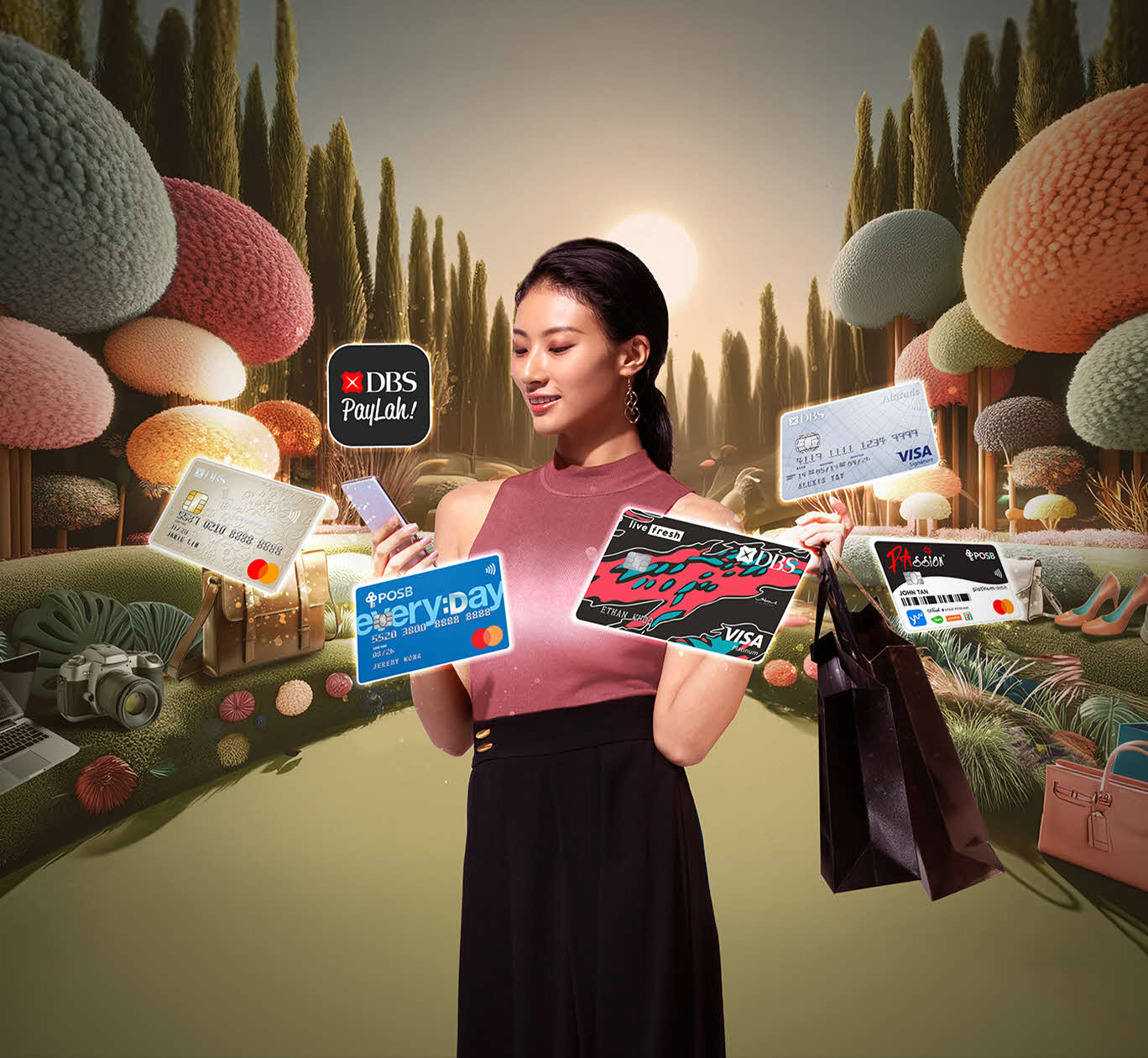 It’s a Shopper’s Wonderland. Enjoy up to S$132 off! Every spend is a big deal with DBS/POSB Cards and PayLah!
