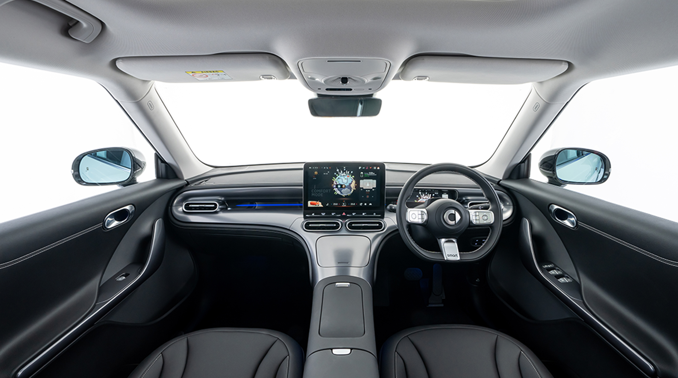 steering wheel view of smart launch