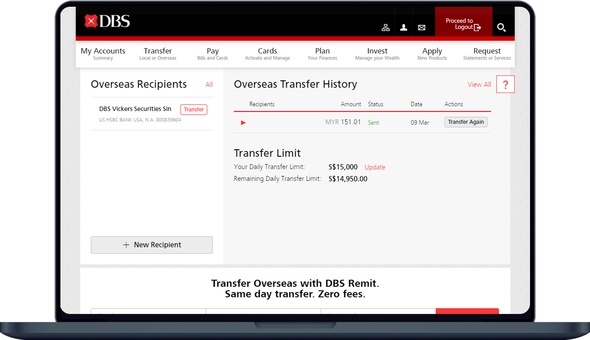 Transfer Funds To Overseas Account Dbs Singapore